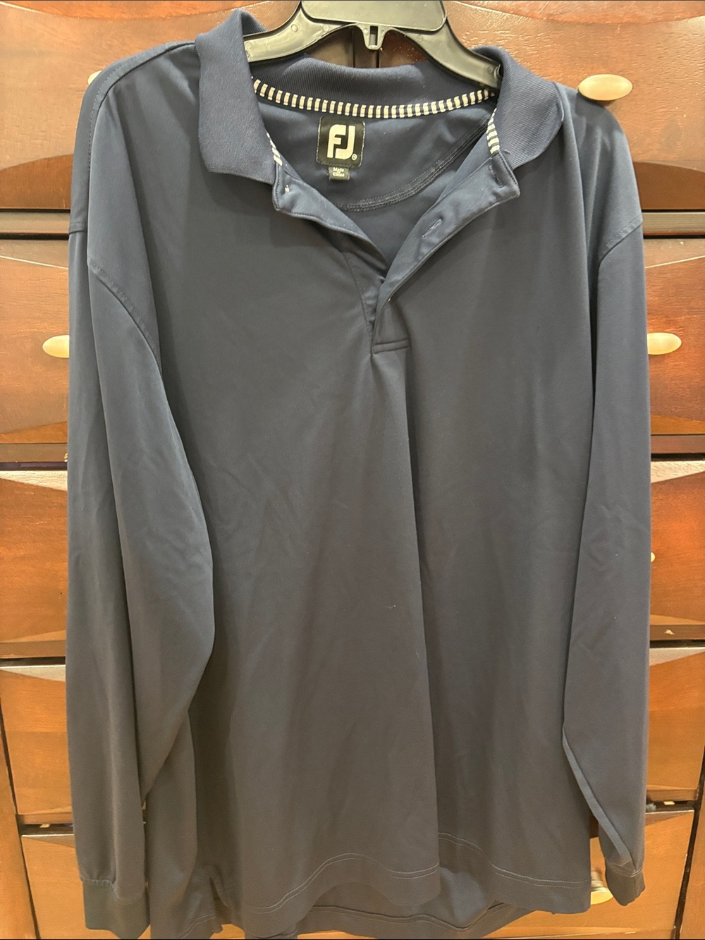 FootJoy Men’s Navy Long-Sleeve Polo